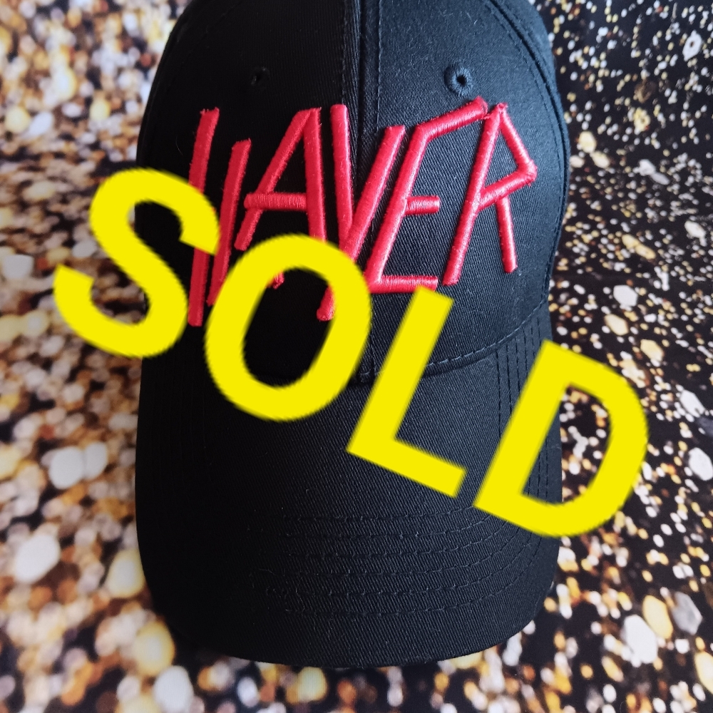 Slayer, dad hat,baseball cap, black, one size, metal band SOLD